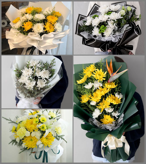 山东威海荣成市宁津街道白事花束代送
